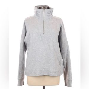 Soulcycle Grey Quarter Half Zip Reflective Jacket Pullover sz L